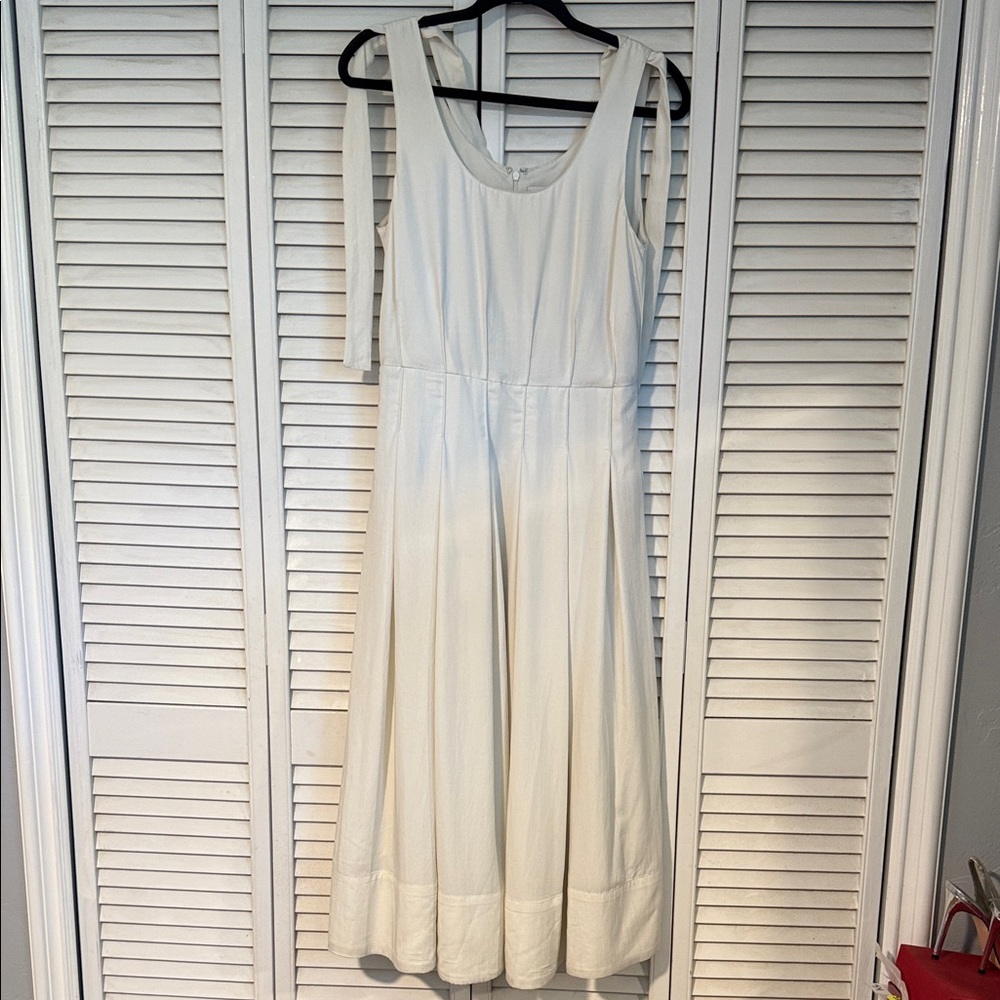 Caroline Constas Elegant White Midi Dress